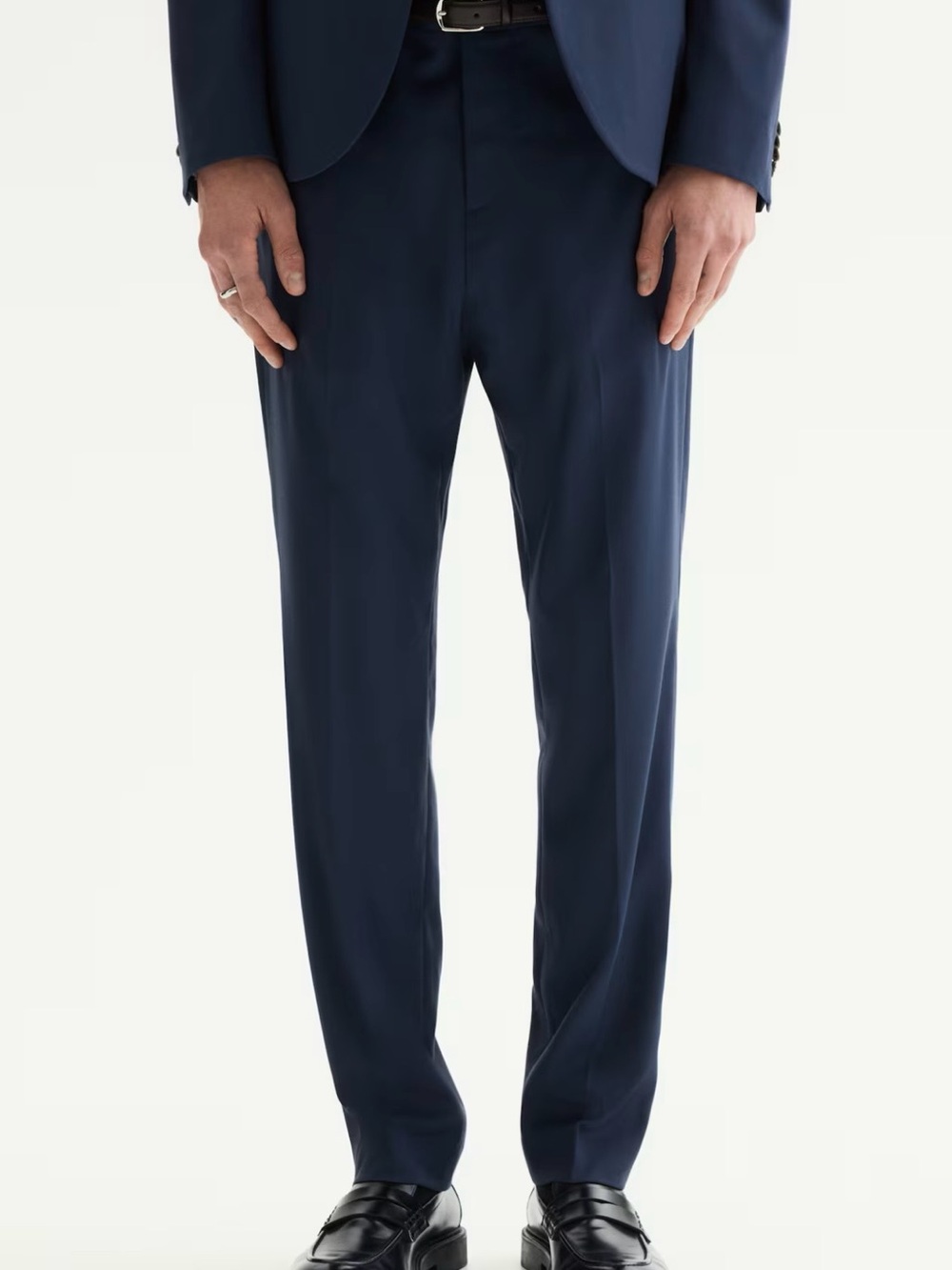Men's Navy SLIM-FIT SUIT PANT